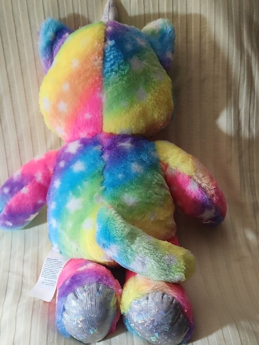 Build-A-Bear Rainbow Unicorn Cat Plush - Pink, Blue, Purple, Yellow, Green - Picture 7 of 11